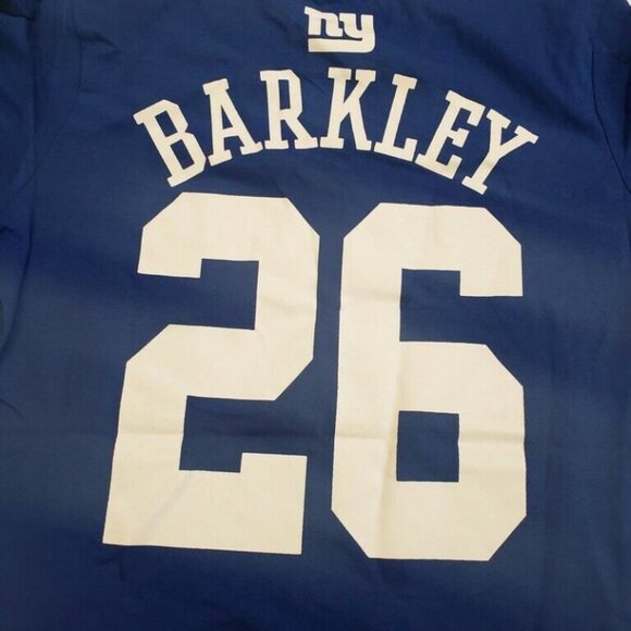 NFL New York Giants Youth Boys T Shirt 2 Sided #26 Saquon Barkley Size L (14/16) - Picture 5 of 6